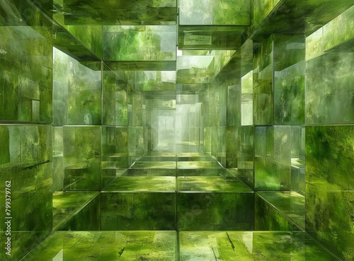 Green glass tunnel