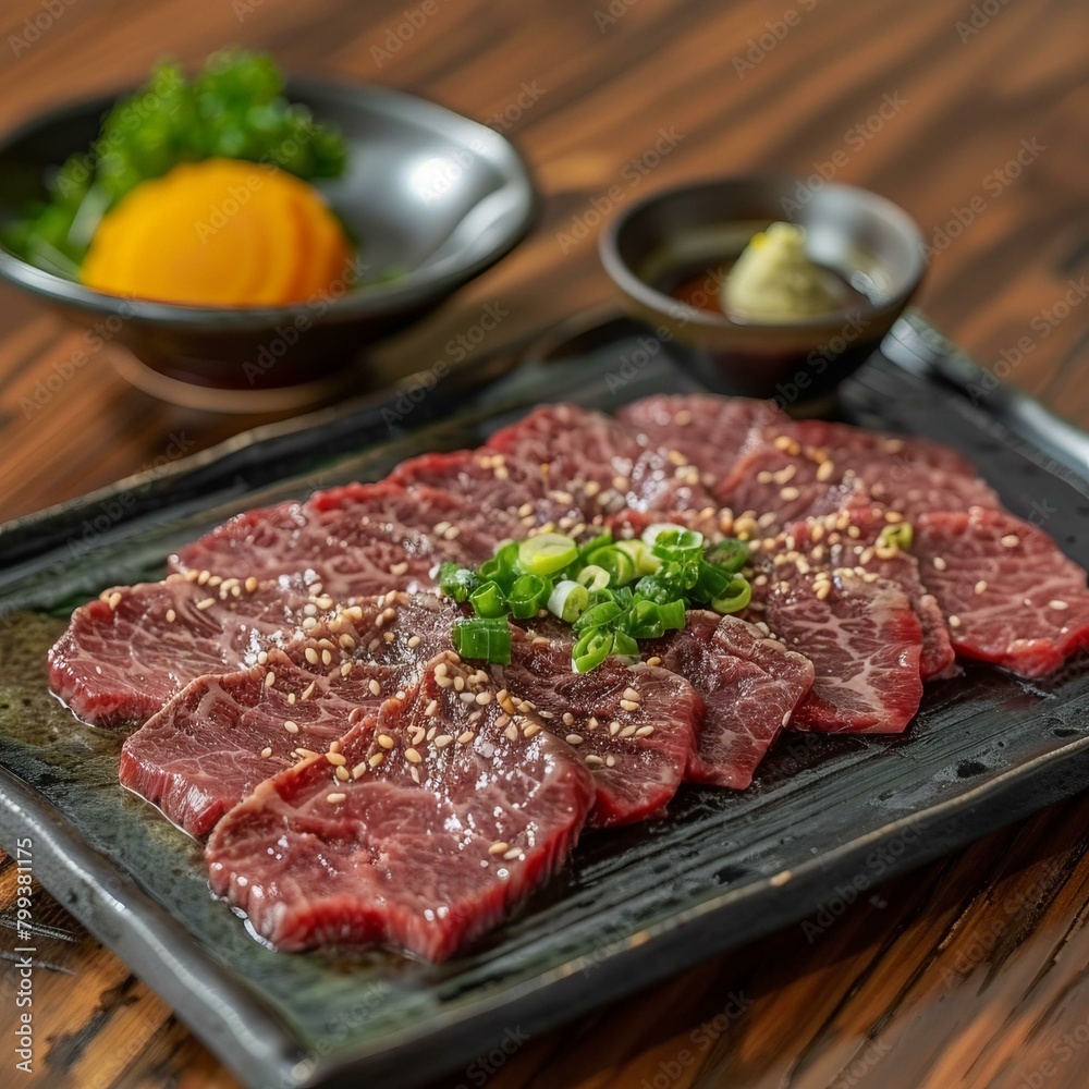 Beef sashimi