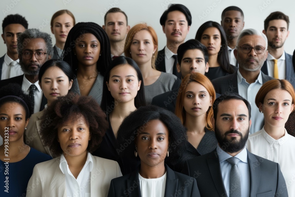 A group of diverse business professionals posing for a photo A group of diverse business professionals posing for a photo