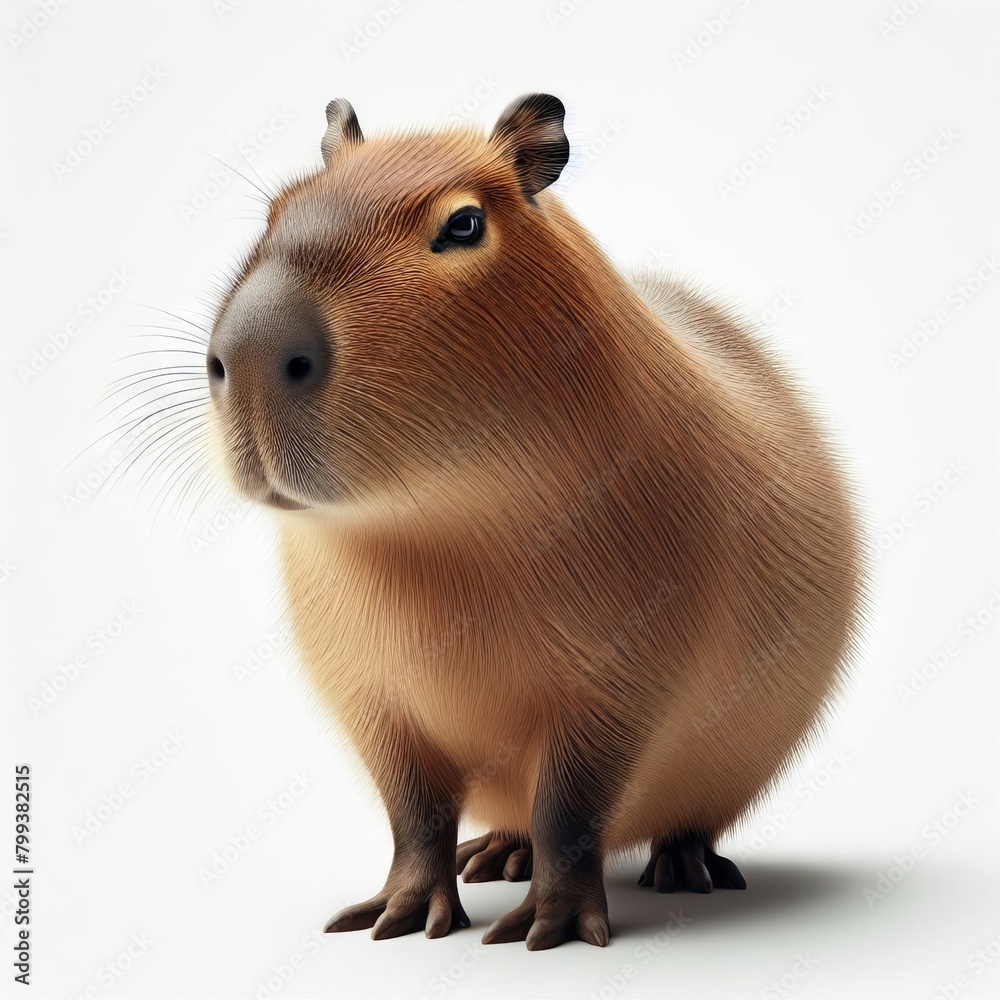 Capybara isolated on white Capybara isolated on white