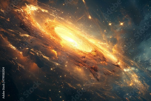 The Glowing Spiral Galaxy photo