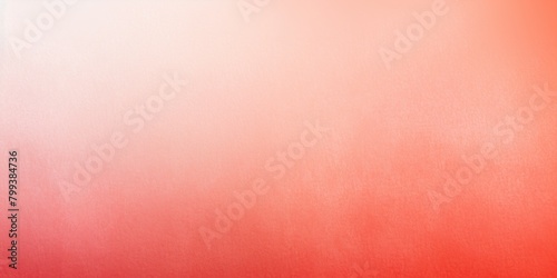 Coral and white gradient noisy grain background texture painted surface wall blank empty pattern with copy space for product design or text 