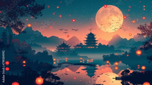 Tranquil Night in the Orient