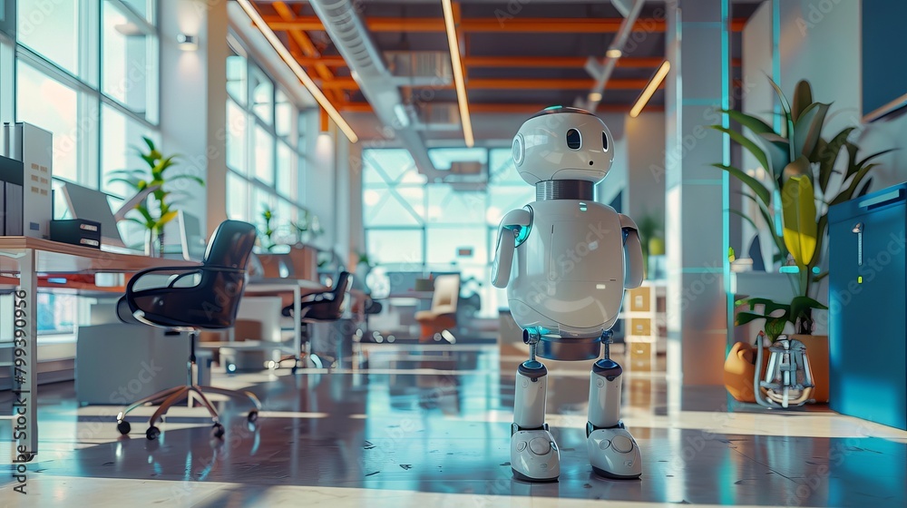 Empowering Connections AI Bot Engaging in Smart Office Conversations