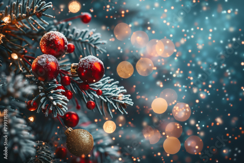 Christmas background with Christmas tree background