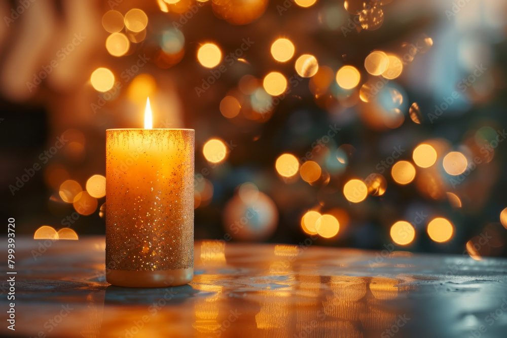 Generative ai picture candle burning in cathedral on All saints day religious holiday Christmas Generative ai picture candle burning in cathedral on All saints day religious holiday Christmas