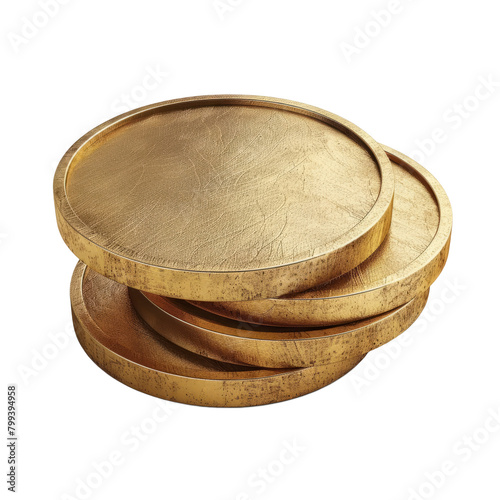 gold coin stack