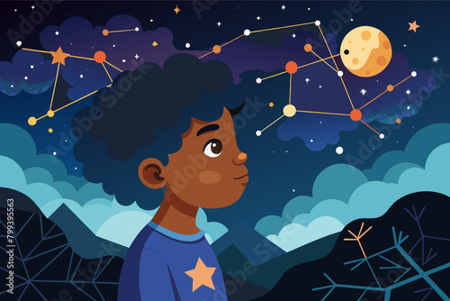 hopeful illustration depicting young Black students reaching for stars, symbolizing limitless possibilities.