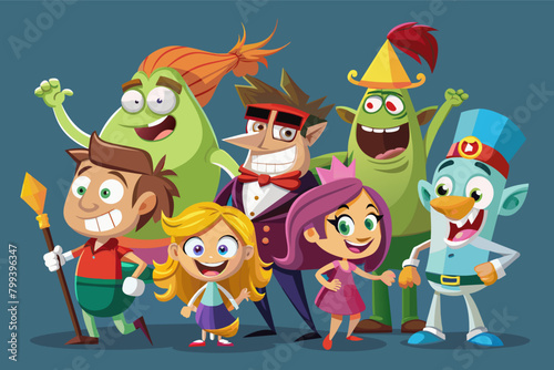 hilarious 3D cartoon featuring a wacky cast of characters