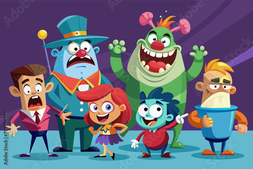 hilarious 3D cartoon featuring a wacky cast of characters