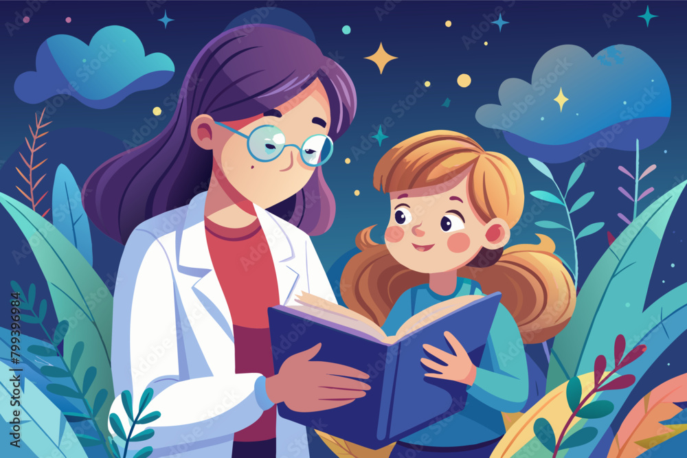 Mother teaching her baby girl, Baby girl study with mother, Tutor mother taking care for her baby Mother teaching her baby girl, Baby girl study with mother, Tutor mother taking care for her baby