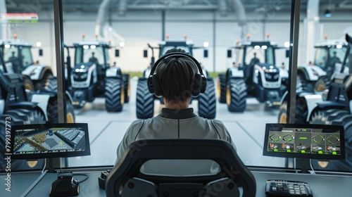 Mastering the Harvest Overseeing Autonomous Tractor Fleet from Control Station photo