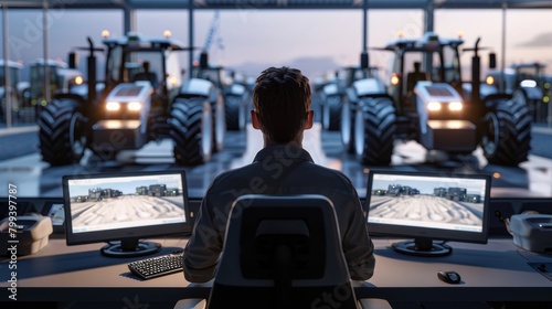 Mastering the Harvest Overseeing Autonomous Tractor Fleet from Control Station