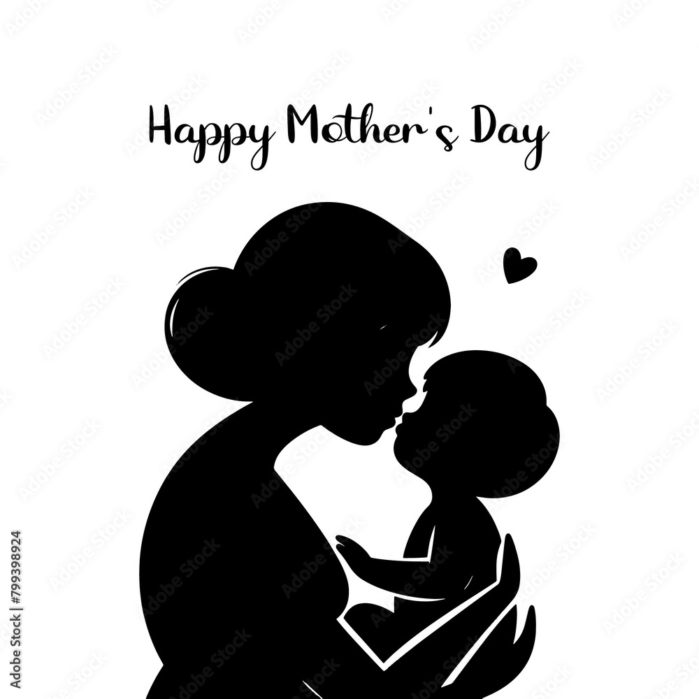 silhouette of a mother holding baby illustration happy mothers day specials, Cute Mom And son with heart Mother's day logo, illustration of a woman holding a child mothers day special silhouette of a mother holding baby illustration happy mothers day specials, Cute Mom And son with heart Mother's day logo, illustration of a woman holding a child mothers day special