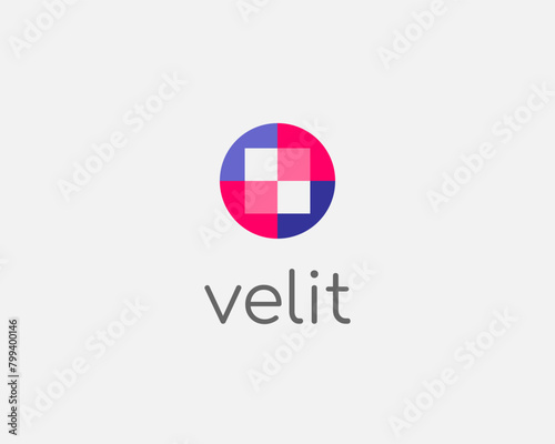 Free Download Abstract colorful geometric logo. Universal building construction icon. Vector illustration. - GFXLoad