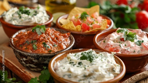 Assorted Dips with Tortilla Chips