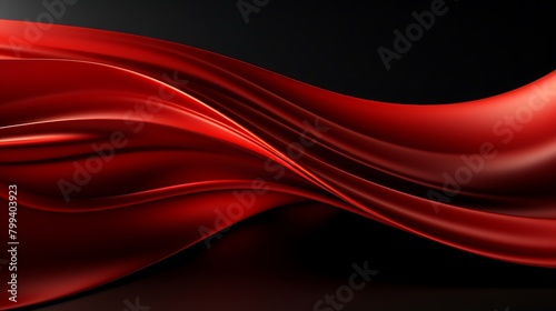 Abstract Red and Black Pattern Background: Elegant Curvy Lines Design for Versatile Visual Projects and Graphic Creativity