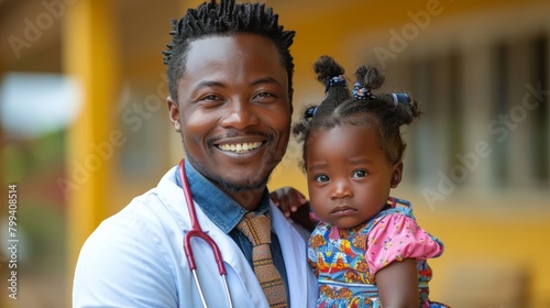 Man Holding Baby in Arms