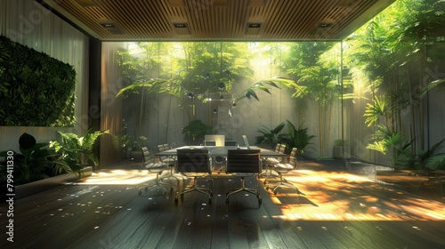 Modern Dining Room With Table and Chairs