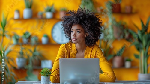Woman Sitting in Front of a Laptop Computer
