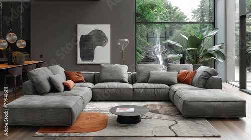 Modern Dining Room With Table and Chairs