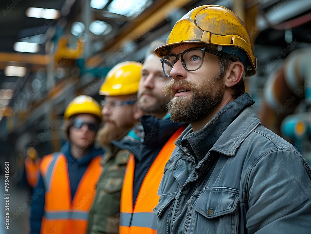 Team of Professionals in Industrial Environment Team of Professionals in Industrial Environment