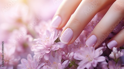 purple manicure nail polish treatment, ai