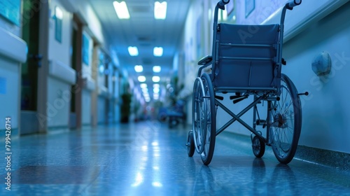 Craft a prompt that highlights the role of health wheelchairs in hospital settings