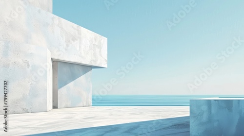Concept Architecture of Minimalism and Postmodern / Backdrop / Background / Wallpaper 