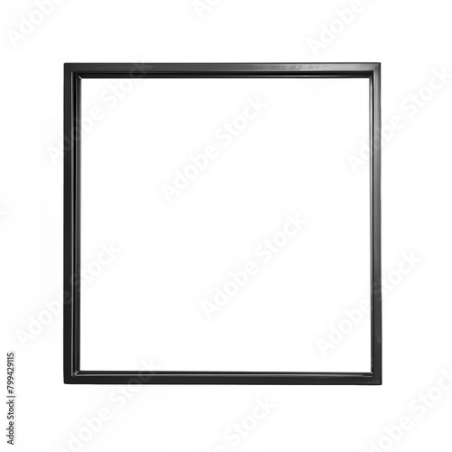 A black frame with a white background