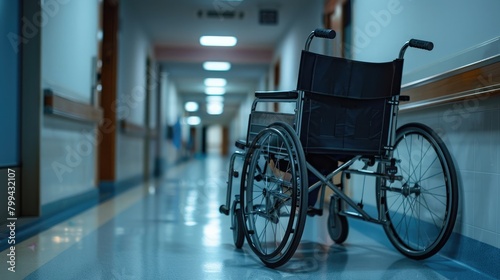 Craft a prompt that highlights the role of health wheelchairs in hospital settings