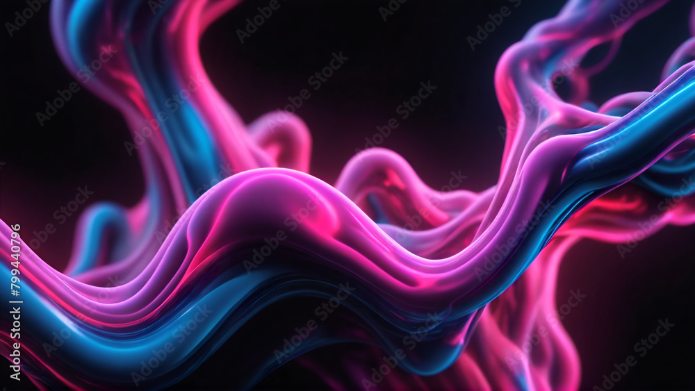 Abstract liquid background. Futuristic fluid backdrop. Pink blue color. Neon smoke. Sci-fi stock illustration Abstract liquid background. Futuristic fluid backdrop. Pink blue color. Neon smoke. Sci-fi stock illustration