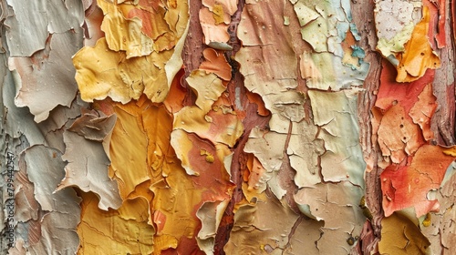 True wood color revealed by peeling Madrone bark