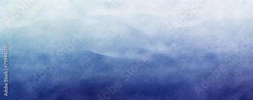Indigo and white gradient noisy grain background texture painted surface wall blank empty pattern with copy space for product design or text 