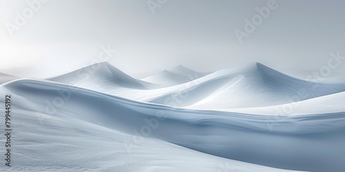 picturesque scene of snow-covered hills standing elegantly in the distance, creating a serene and mesmerizing view.