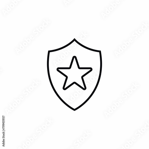 guard protection safety star icon
