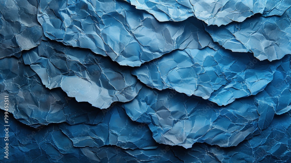 Close Up of Blue Paper Wall Close Up of Blue Paper Wall