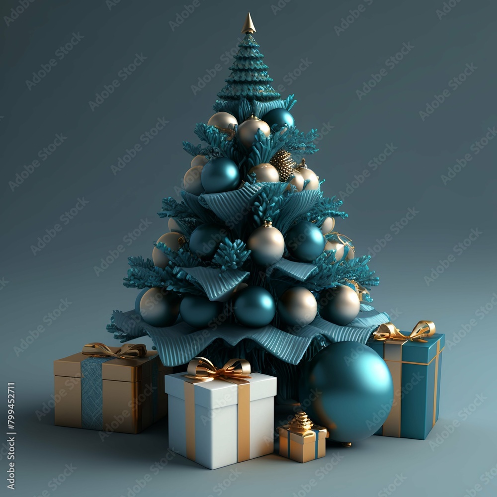 A modern Christmas tree concept