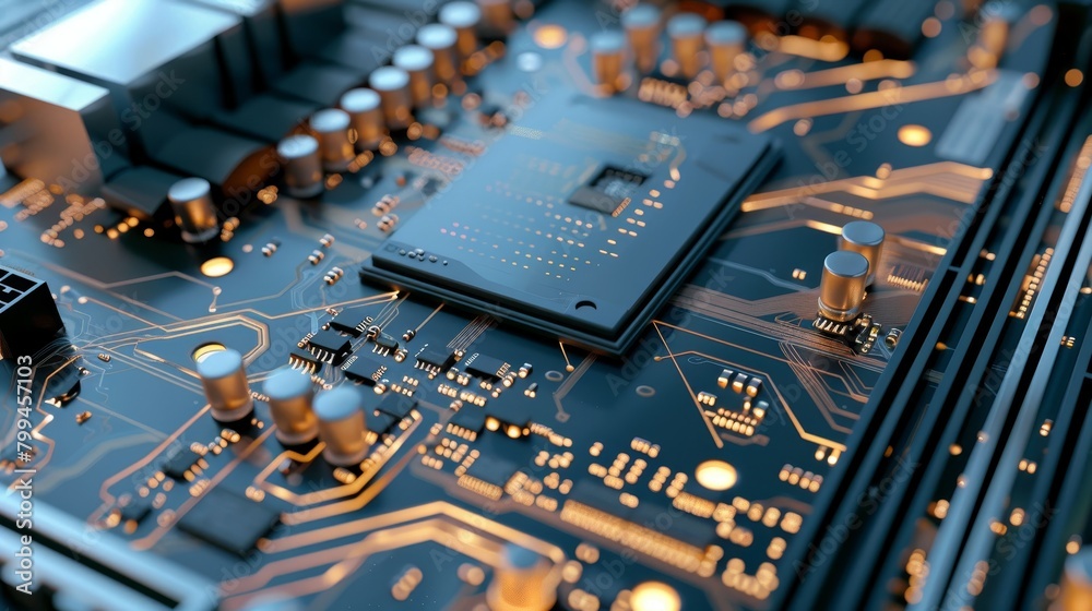 Powering the Future CloseUp of AI Chipsets and Motherboard Technology SEO Optimized Stock Image Powering the Future CloseUp of AI Chipsets and Motherboard Technology SEO Optimized Stock Image