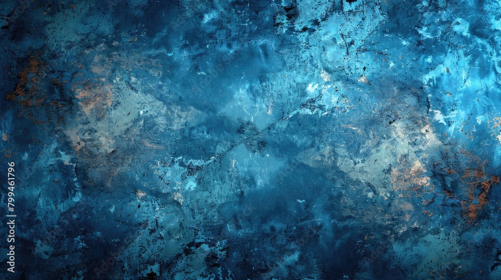 Background with a Grunge Style in Blue
