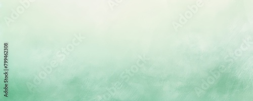 Mint green and white gradient noisy grain background texture painted surface wall blank empty pattern with copy space for product design 