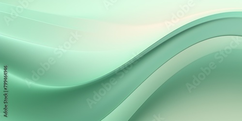 Mint green pastel tint gradient background with wavy lines blank empty pattern with copy space for product design or text copyspace mock-up template 