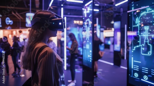 Immersive AI Technology Showcase CuttingEdge Demos and Digital Displays at Tech Expo