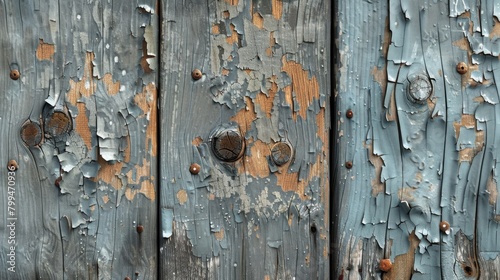 Texture of wood with chipped paint