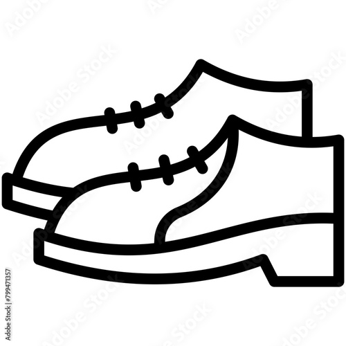 shoes line icon