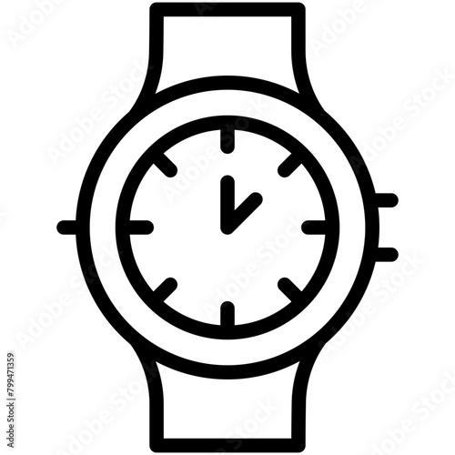 watch line icon