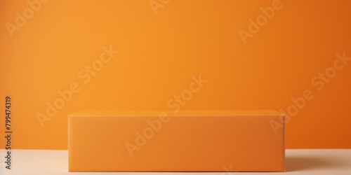 Orange blank pale color gradation with dark tone paint on environmental-friendly cardboard box paper texture empty pattern with copy space