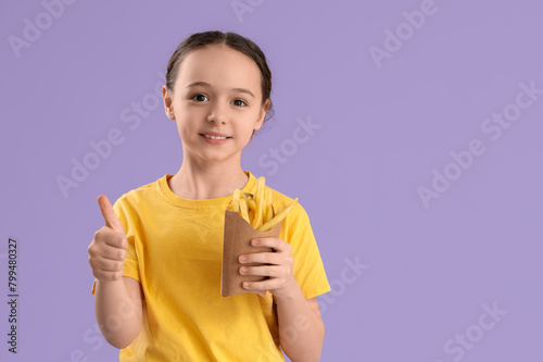 Happy little girl with fren...