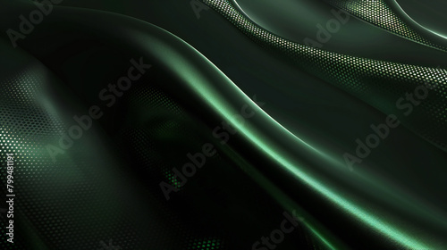 Abstract Metallic Green and Black Backdrop: A Captivating Design for Modern Style © Tharshan