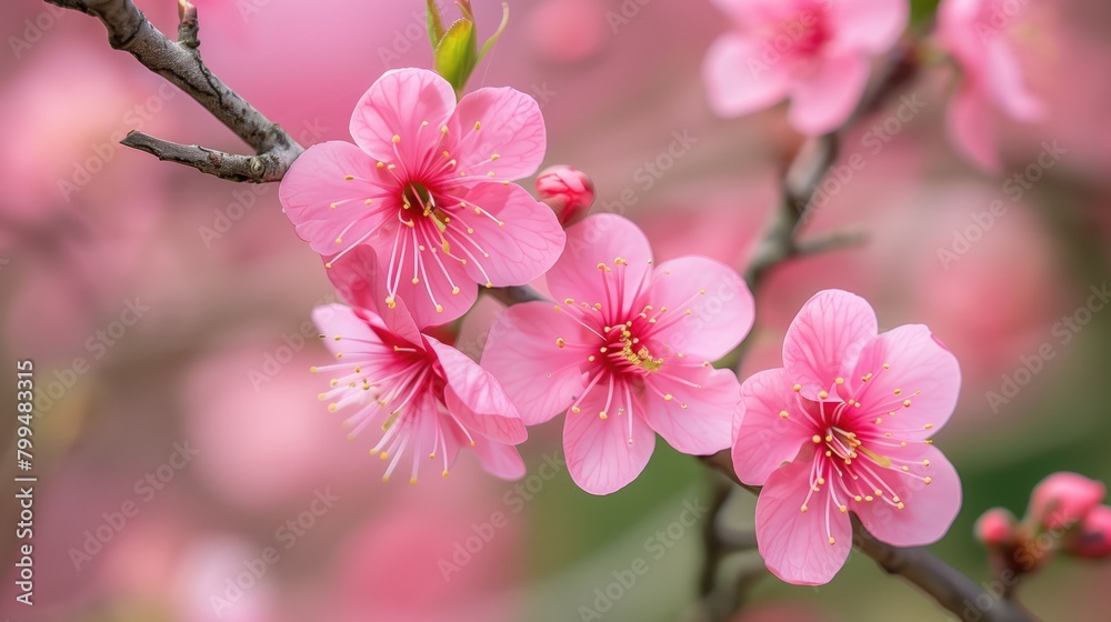 cherry blossom in spring, pink sakura flowers blooming cherry blossom in spring, pink sakura flowers blooming